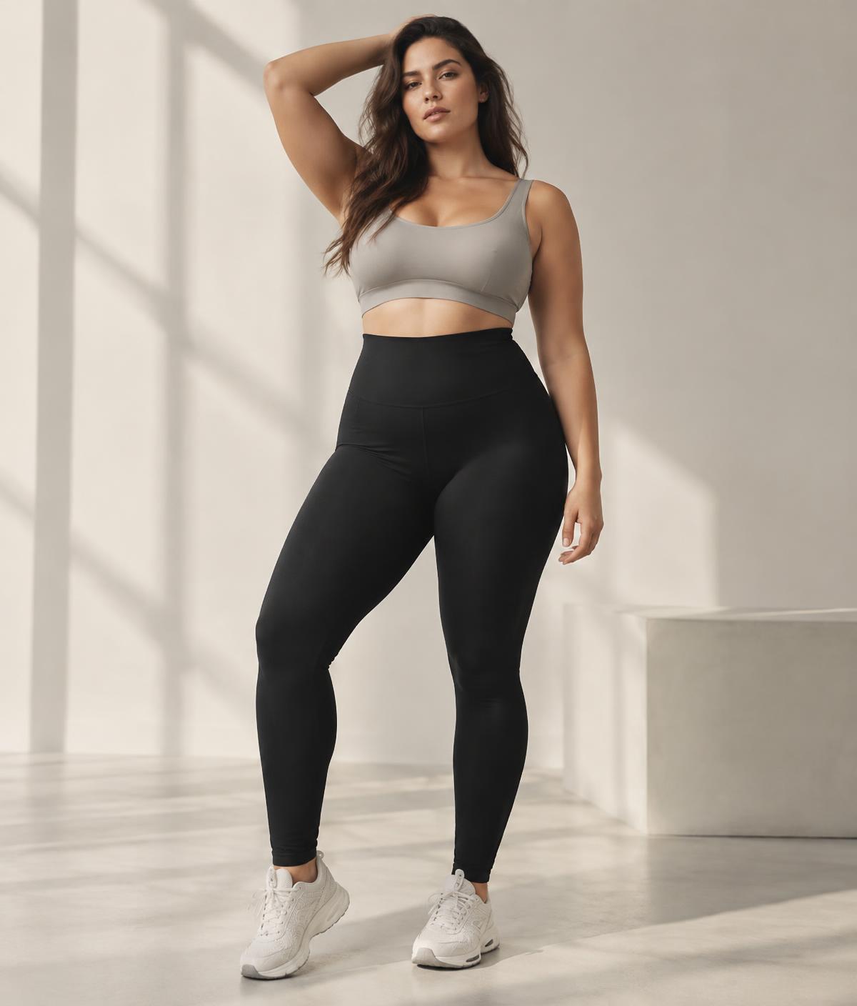 CURVA performance fit on a curvy model